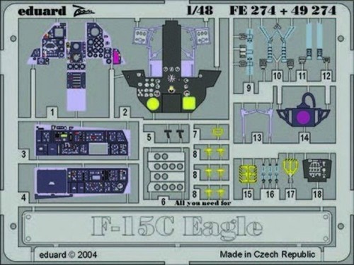 15c eagle 48 - f-15c, eduard