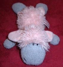 NICI Schaf rosa grau liegend ca 21 cm sehr guter Zustand