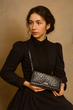 Echte Straußenleder Tasche