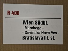 R407 408 Zuglaufschild Wien