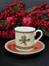 Villeroy Boch Festive Memories Country Collection Kaffeetasse mit Untertasse TOP