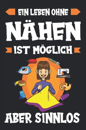 Nähen notizbuch nähmaschine - nähen,