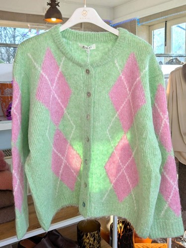 Cardigan strickjacke rauten - cardigan,