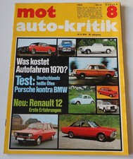 MOT 8/1970 Ford 20 M P7, Porsche 914, 911– BMW 2002 ti, BMW 2500, May Turbo, R12