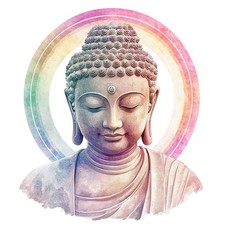 4x Sticker Buddha Car Sticker