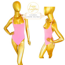 Swim Suit by Wolford S Small Pink Rose Halterneck Swimsuit Swimming Swimbody