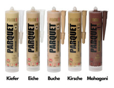 Holzdichtstoff PARQUET 300ml - 5 Farben Parkettfugendicht Fugen Laminat Parkett