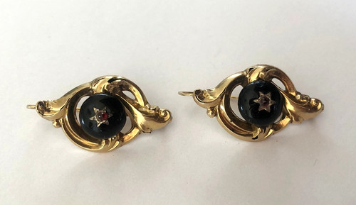 Antiker biedermeier ohrschmuck - antiker,