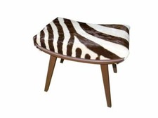 Zebrafell Hocker Curve 70er Jahre Designklassiker