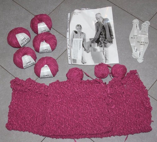 Lila wolle 10x50g - wolle,