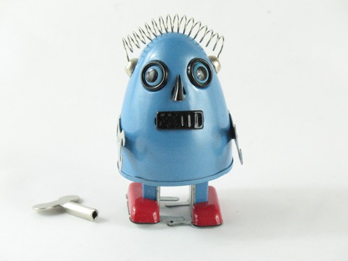 Blechspielzeug roboter egg - blechspielzeug,