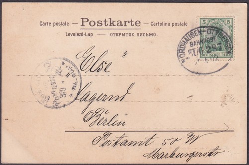 Bahnpost nordhausen ottbergen - bahnpost, nordhausen-ottbergen