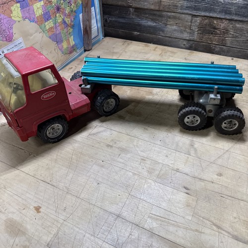 Tonka 101 truck and trailer - tonka,