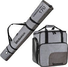 BRUBAKER Performance Ski Kombi Skischuhtasche + Skisack 170/190 cm Grau Melange