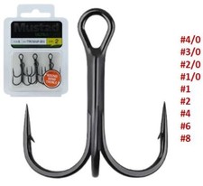MUSTAD TR78NP-BN Drilling Raubfisch Angelhaken #8-#4/0 Forelle Barsch Zander