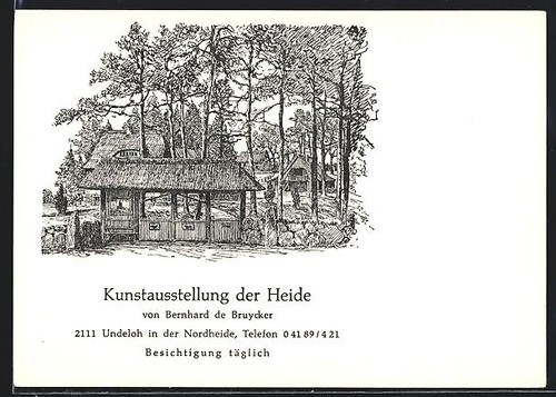 Undeloh der nordheide - ak,