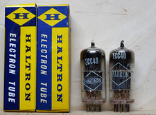 2X: HALTRON ECC40 | SEHR GUT ✅ | Tube Röhre Valve | ( AA61 )