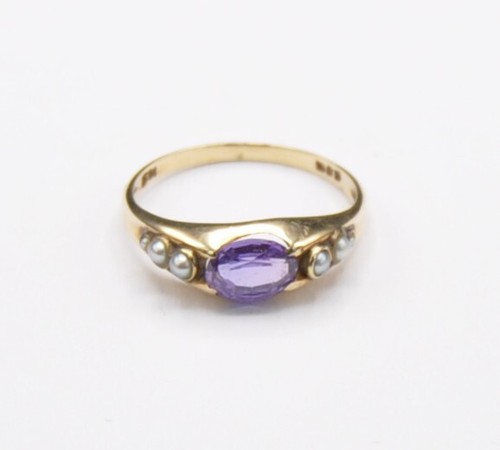 Band ring amethyst fluss - ring, 6x