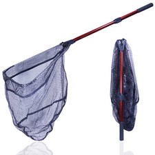 Unterfangkescher gummiert Raubfischkescher Fischkescher Angel Kescher Klappbar