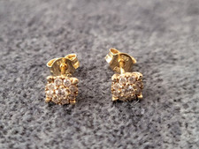 Tchibo Ohrstecker 585 Gelbgold mit Diamanten