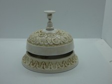 12732/ Alte Rezeptions-/ Tischklingel Gußeisen lackiert