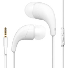 White Color 3.5mm Earbuds with