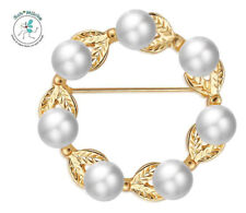 Brosche Weihnachten Kranz Schneeflocke Blume Advent Glücksbringer Geschenkidee