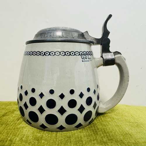 Antiker jugendstil bierkrug - antiker,