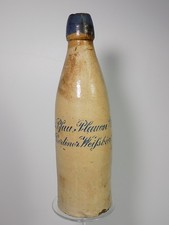 Rarität Antike Steingutflasche Fritz Pfau Plauen Berlin Bier Flasche Brauerei