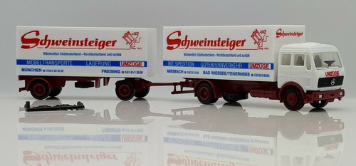 Herpa mercedes hängerzug - mercedes,