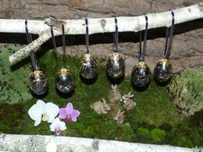 Ostereier handbemalt Schwarz