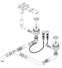 Blanco Ablaufgarnitur 2 x