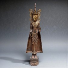 Burma Buddha Statue Teak Holz