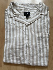 H&M Leinen Bluse Hemd Gr XL Brust 60 cm Top