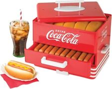 Coca-Cola Hot Dog Maschine SHD-80CC elektrischer Wurstdampfgarer und Brotbrötchenwärmer