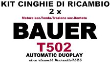 ★ERSATZRIEMENSATZ MOTOR/ANTRIEB 2x★BAUER T 502 AUTOMATIC DUOPLAY★