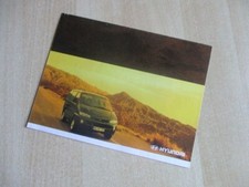 Autoprospekt vom Hyundai H-1 Starex Modelljahr 1998
