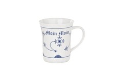 Herrenbecher Indisch blau Porzellan Kaffee Pott Becher Tasse Tee Schokolade