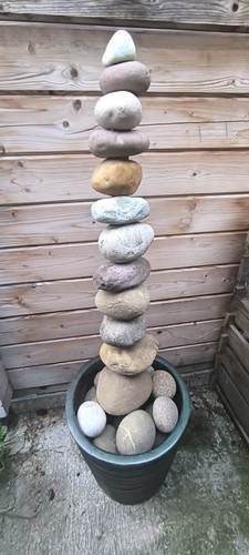 Bachsteine gebohrt steinsäule - bachsteine, gebohrt/steinsäule