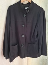 Damen Jacke  Gr. 48 von Gelco Schwarz mit langen Ärmel