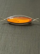 Fischland Brosche Bernstein