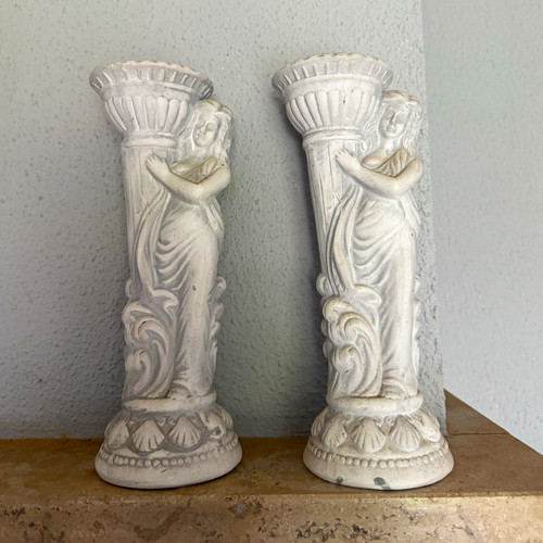 Vase schale weiß mit - vase/schale,