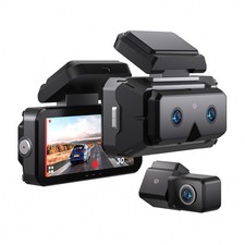 3-Channel Dash Cam Front and