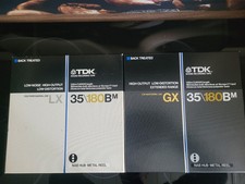 TDK LX-35180B + TDK GX-35180B  ALU NAB Tonband Spulen Set