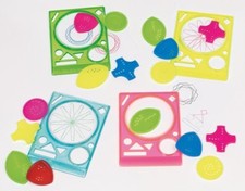 MANDALA SELBER MALEN Schablonen 4 Stück Schablone °NEU°