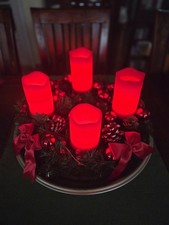 Adventskranz, geschmückt