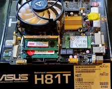 ASUS H81T Mini ITX Mainboard inkl I5 Cpu 8GB RAM, LGA1150.  ovp.  