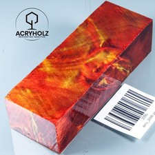 2056 Pappel Maser | 120x40x30 | Griffblock stabilisiert | ACRYHOLZ | Messergriff