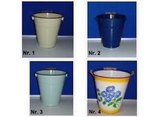 Kleine Emaille - Eimer in verschiedenen Ausführungen