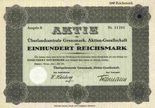 Überlandzentrale Grenzmark AG 1931 Flatow Zempelburg Schlochau Westpreussen 100
